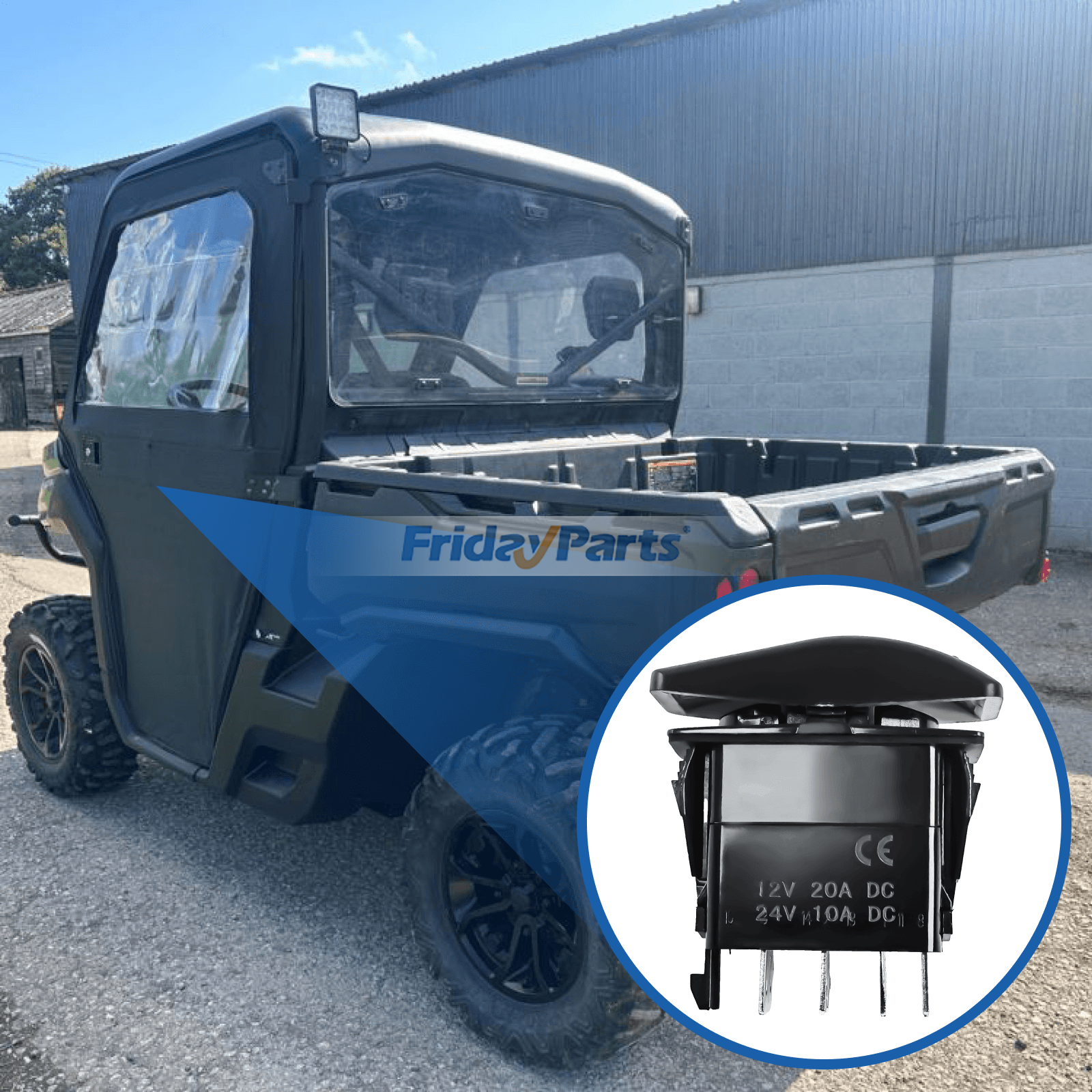 Interruttore fari a 8 pin 20A 12V per UTV Defender MAX HD8 HD10Per Can-Am