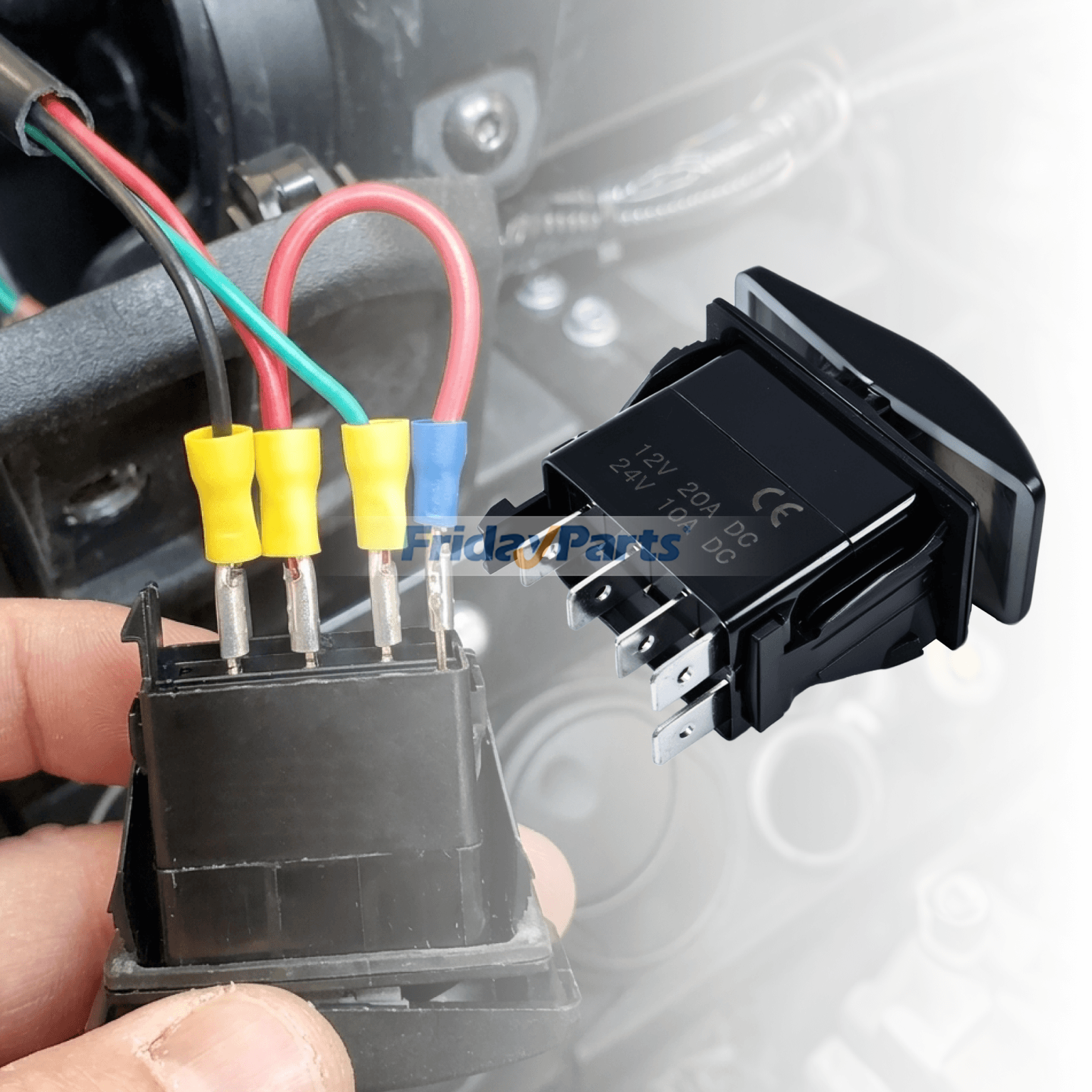 Winch Switch for Can-Am UTV 800 HD7 HD8 HD9 HD10 Maverick Sport 1000R Turbo compatible with Sport UTV/ATV
