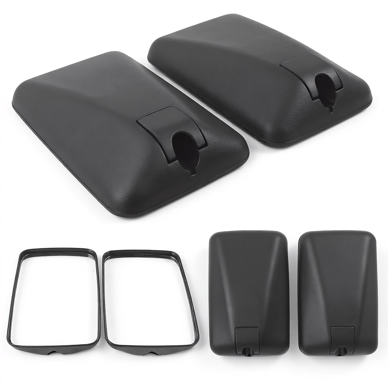 Repuesto Espejo retrovisor gran angular resistente a arañazos para tractor (paquete de 2, 3F260-53342 y 3F260-53340) para tractor Kubota L4240HSTC, L5740HSTC, M100XDC y M110XDC compatible con Tractor Para KUBOTA FridayParts