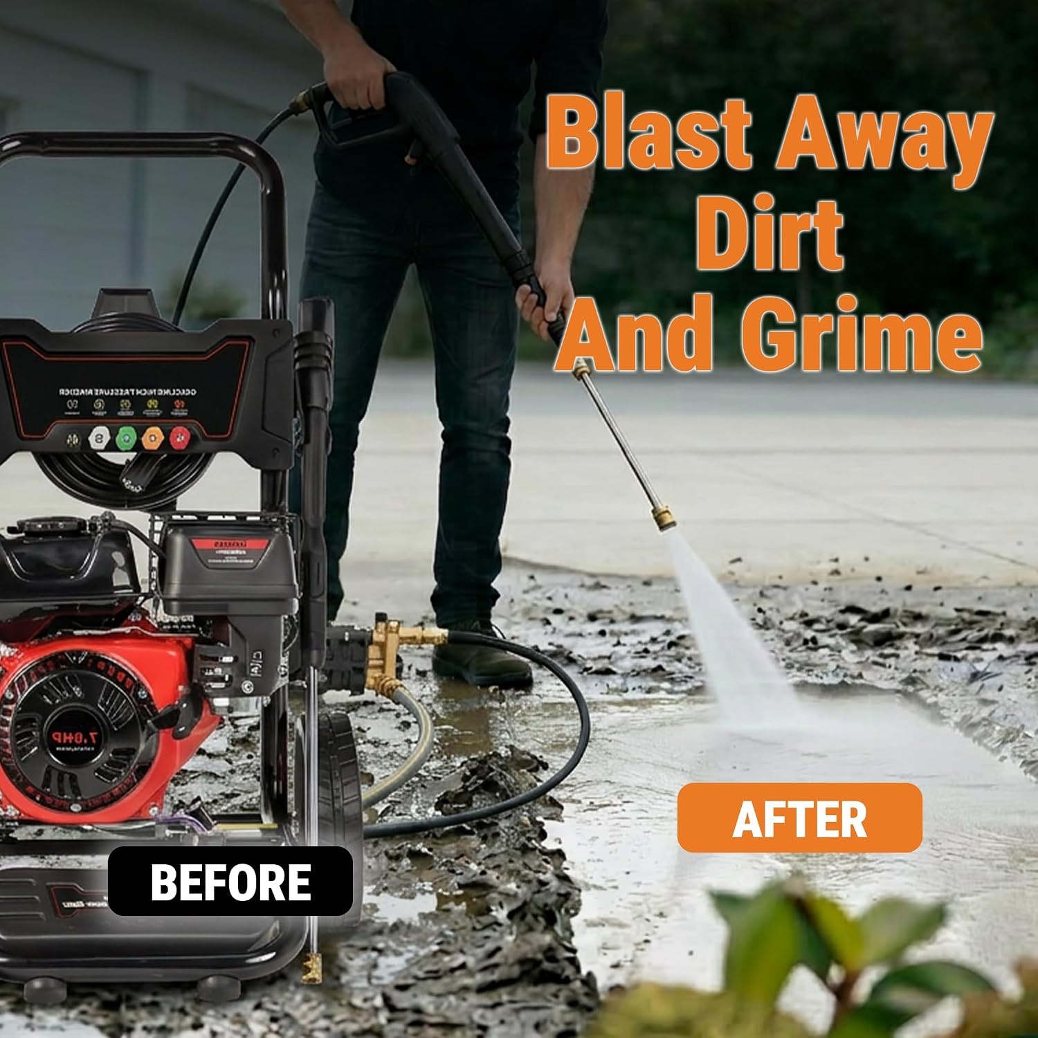 Vehicle Gas Powered Pressure Washer