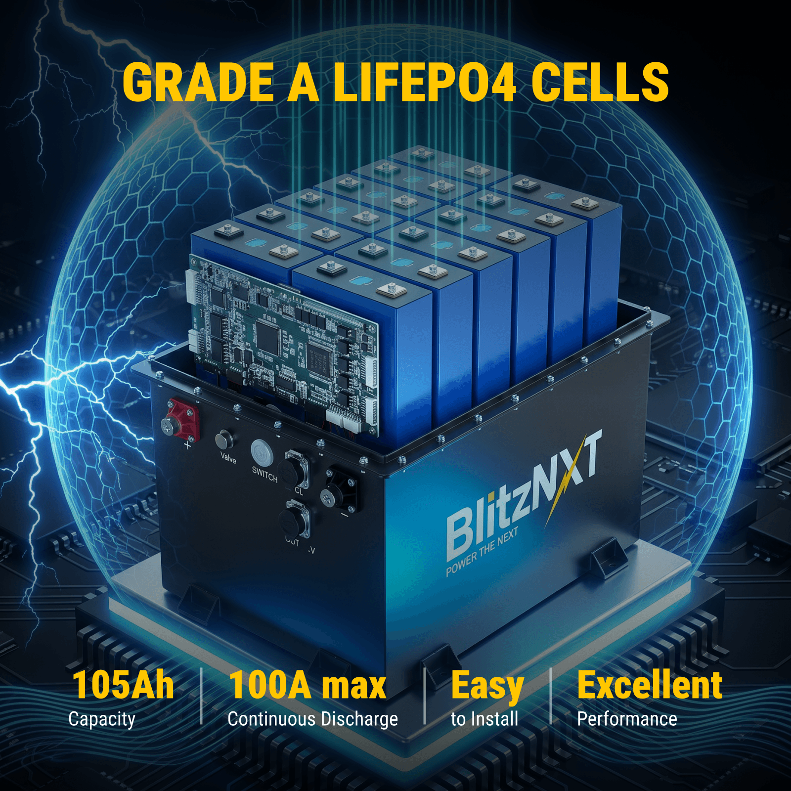 Sport UTV/ATV,Golf Cart LiFePO4 Golf Cart Battery