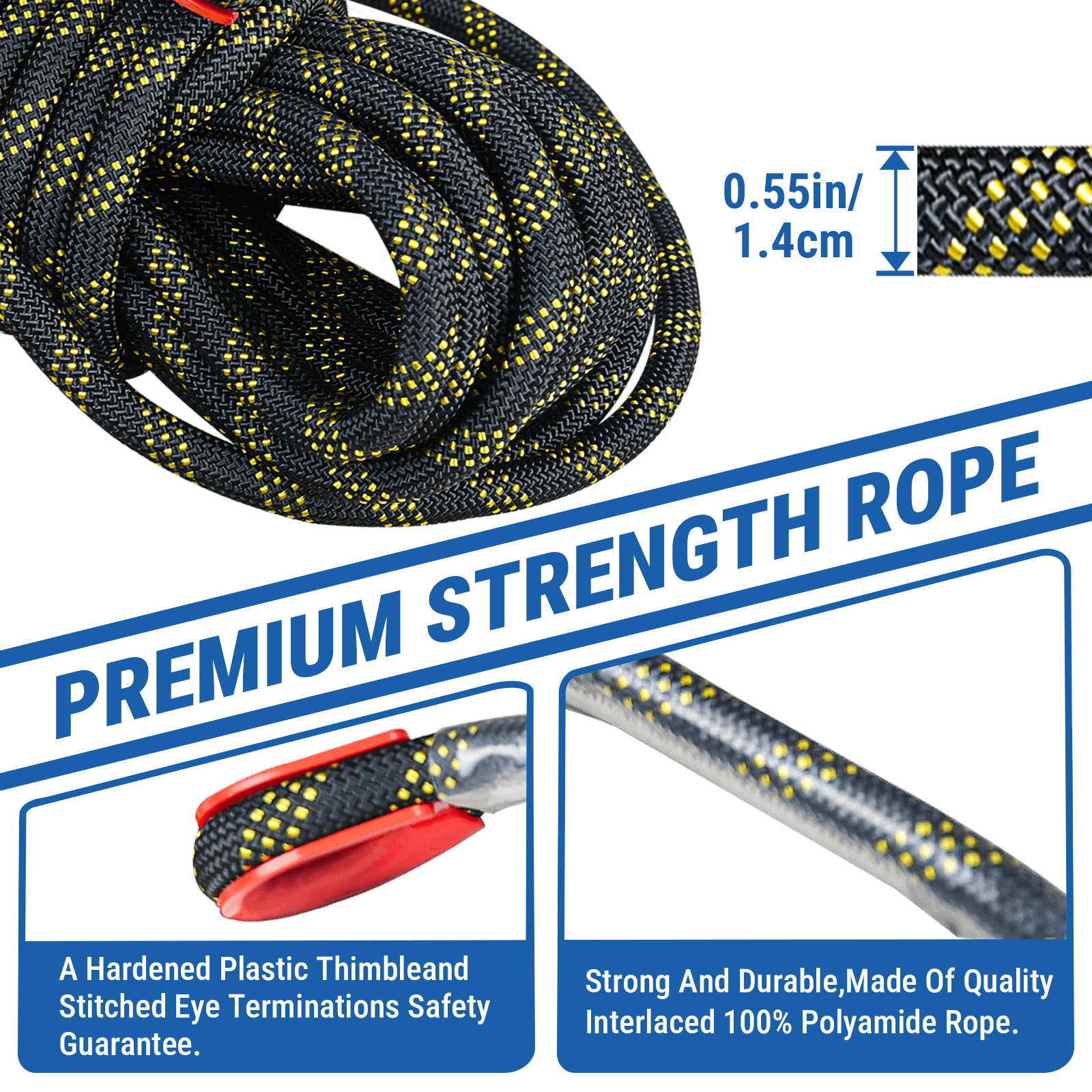 5 Point Full Body Safety Harness and Shock Absorbing Lanyard Set Fall Protection Kit ANSI Certified for Roof Work Rescue and Industrial Use