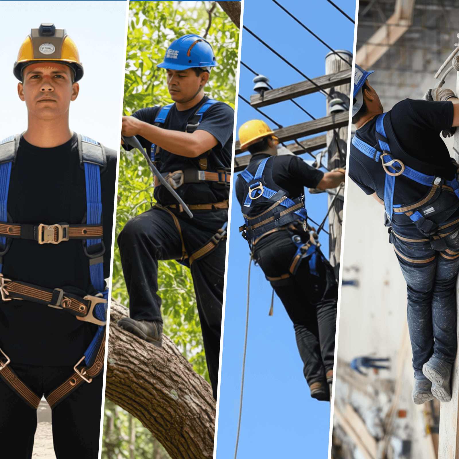 5 Point Full Body Safety Harness and Shock Absorbing Lanyard Set For OTHER BRAND Hand & Power Tools