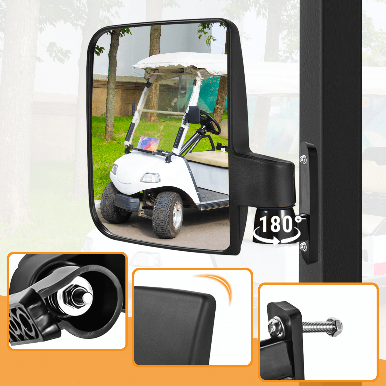 View Mirror for Golf Cart