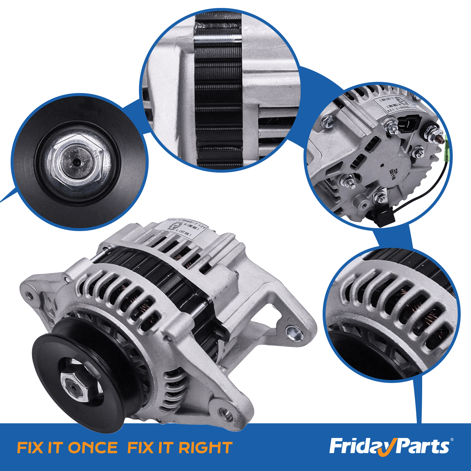 Alternateur 12V Doosan Daewoo de FridayParts