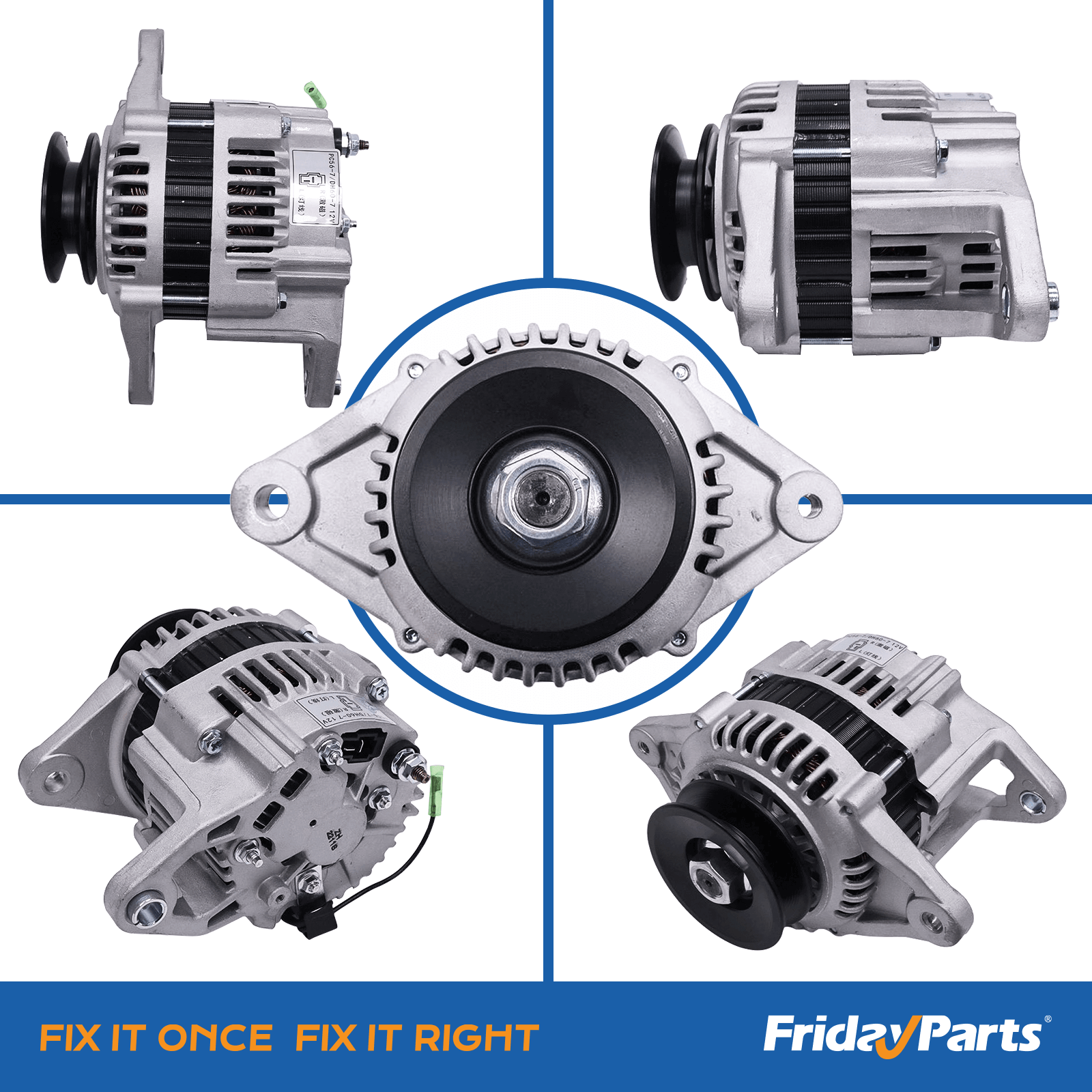 Alternateur 12V Doosan Daewoo pour Pelle Pour DAEWOO,Pour DOOSAN