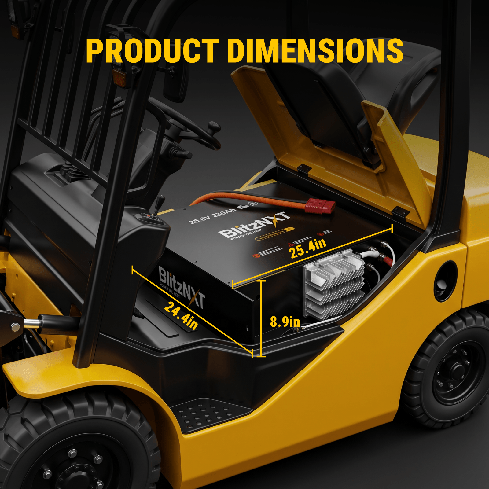 Batería de 24 V–80 V LiFePO4 para montacargas, 230 Ah–920 Ah, Lithium Power Solutions, descarga de 100 A–175 A, clasificación IP67, 2000–3000+ ciclos para uso industrial. Para DOOSAN,Para HYUNDAI,Para Jungheinrich,Para Mitsubishi,Para OTRA MARCA,Para TCM,Para Toyota,Para Linde