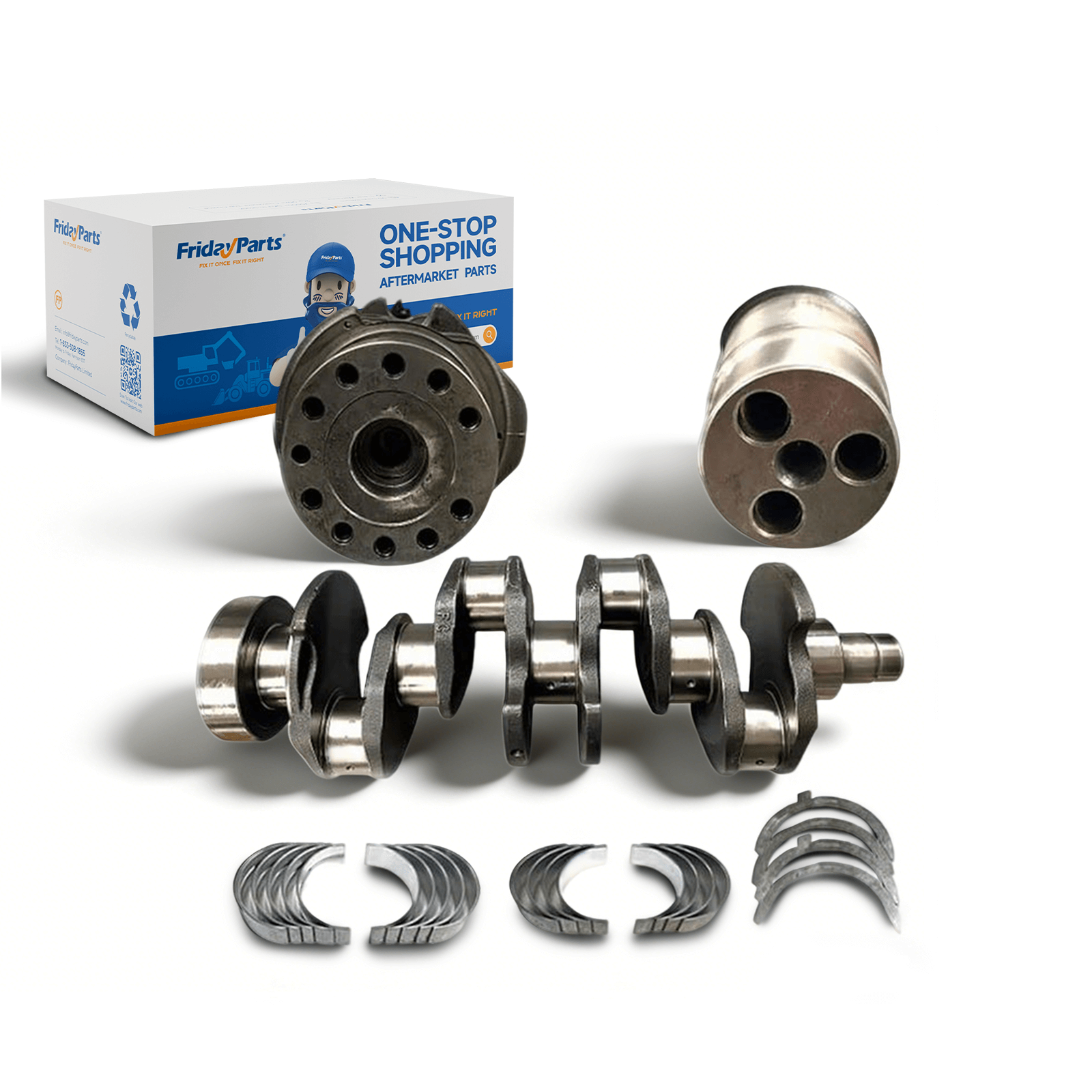 Crankshaft ZZ90237 for Perkins Engine 1104D-E44TA 1104D-44 1104D-44T 1104D-44TA 1104C-44 1104C-44T 1104C-E44T 1104C-44TA