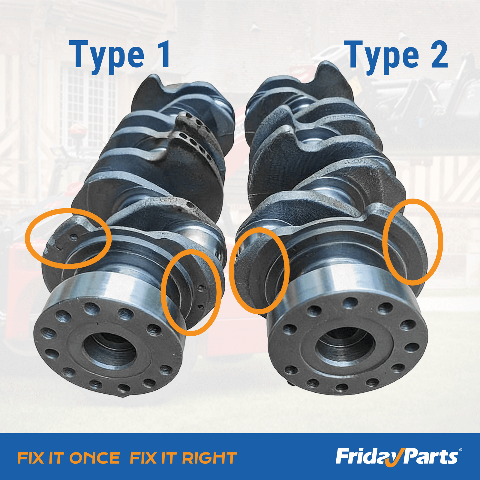 Engine,Tractor Crankshaft