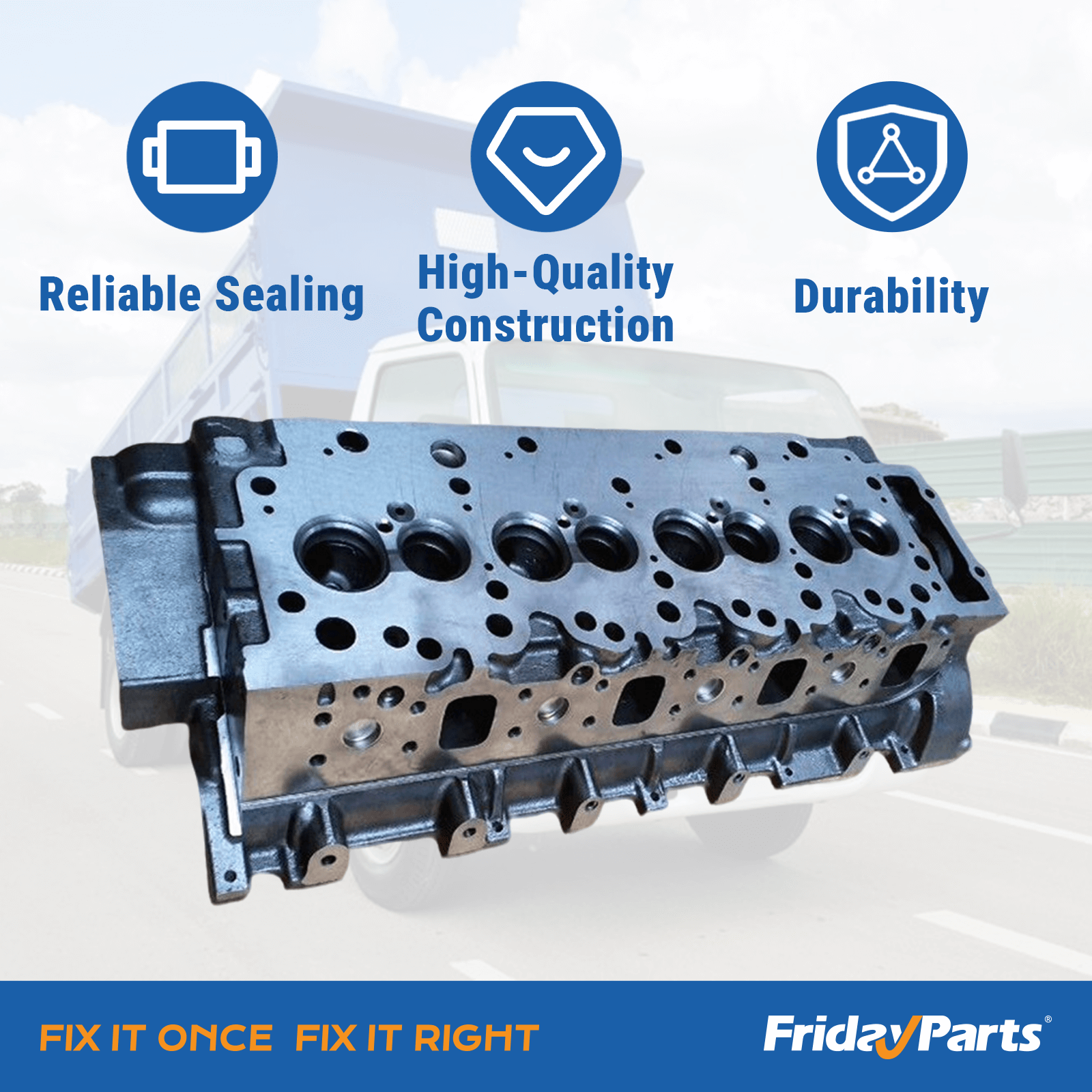 Complete Cylinder Head with Full Gasket Kit for 99-04 Chevrolet GMC Isuzu in Stock in China