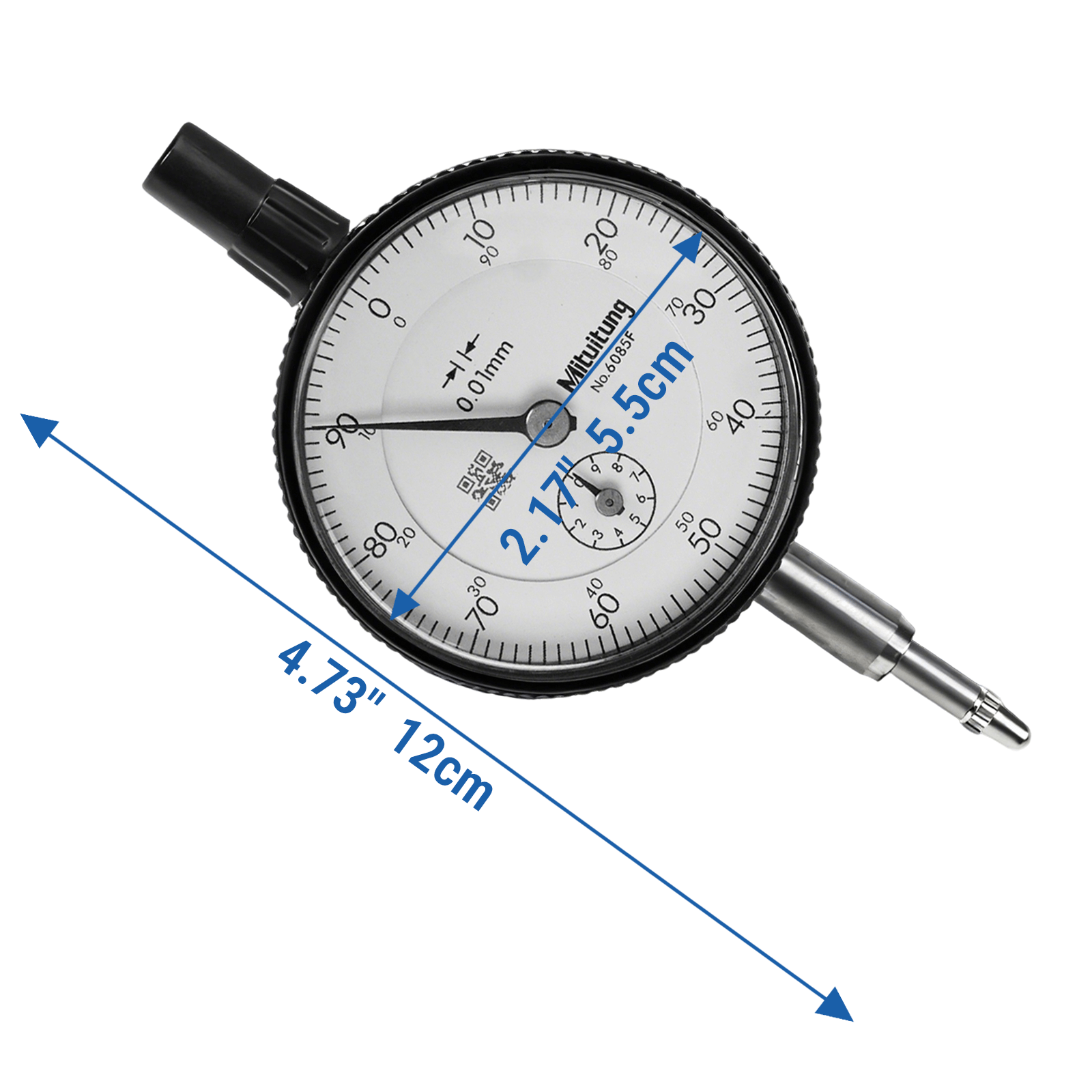 FridayParts Messuhr 0-10 mm x 0,01 mm Grad, ersetzt Mitutoyo