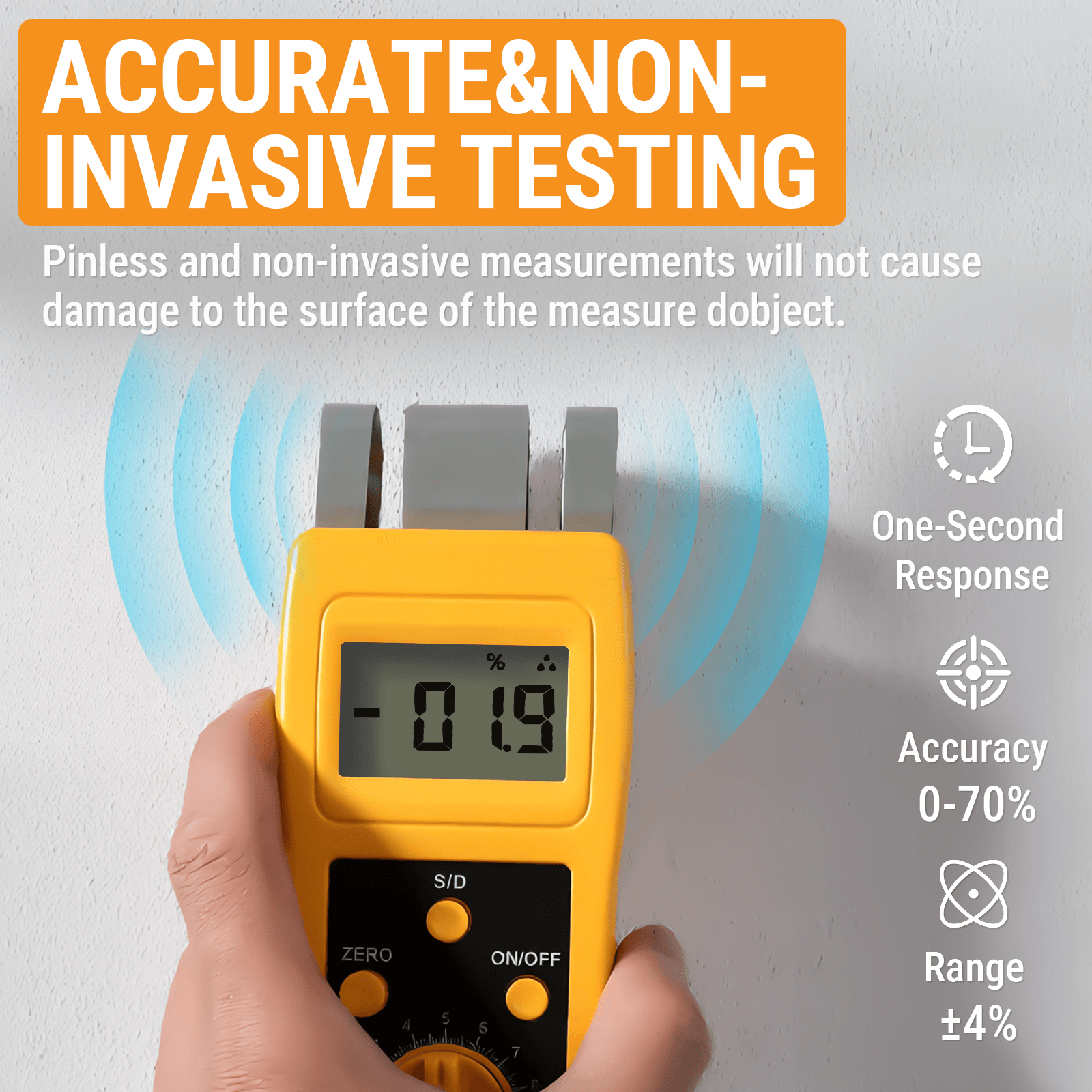 FridayParts Digitaler Betonfeuchtigkeitsmesser