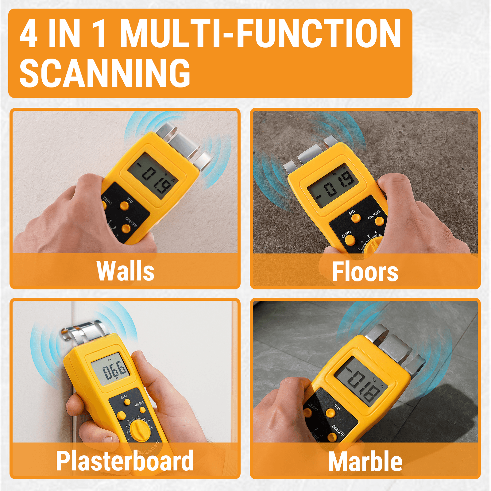 Concrete Moisture Encounter Digitales Betonmessgerät zur Messung des Feuchtigkeitsgehalts in Platten und Estrichenfür Für andere Marken