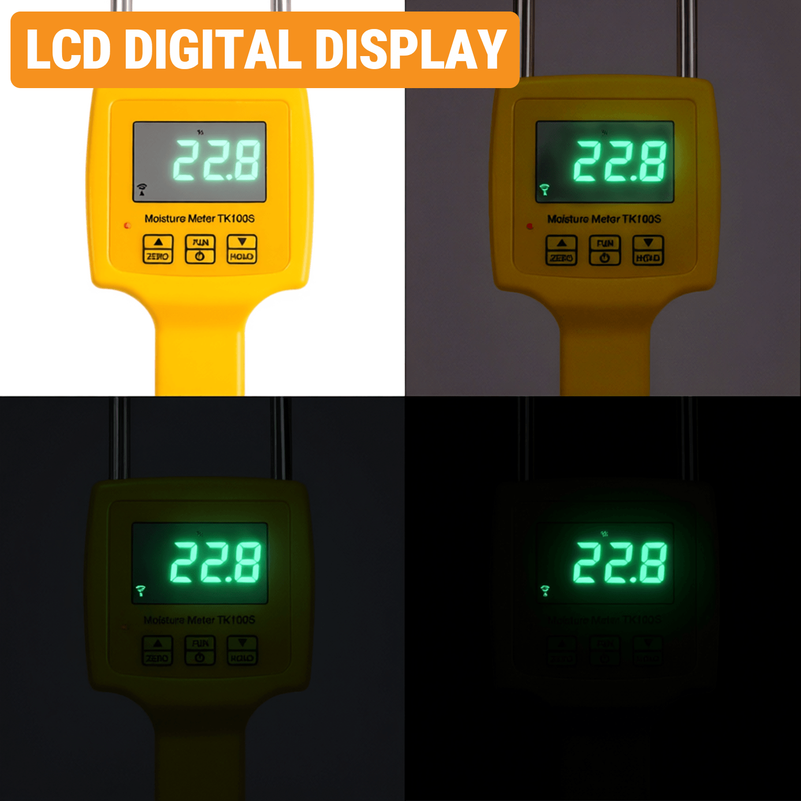 Medidor digital de humedad portátil para granos TK100S para maíz, trigo, arroz, frijoles y harina de trigo. Para OTRA MARCA