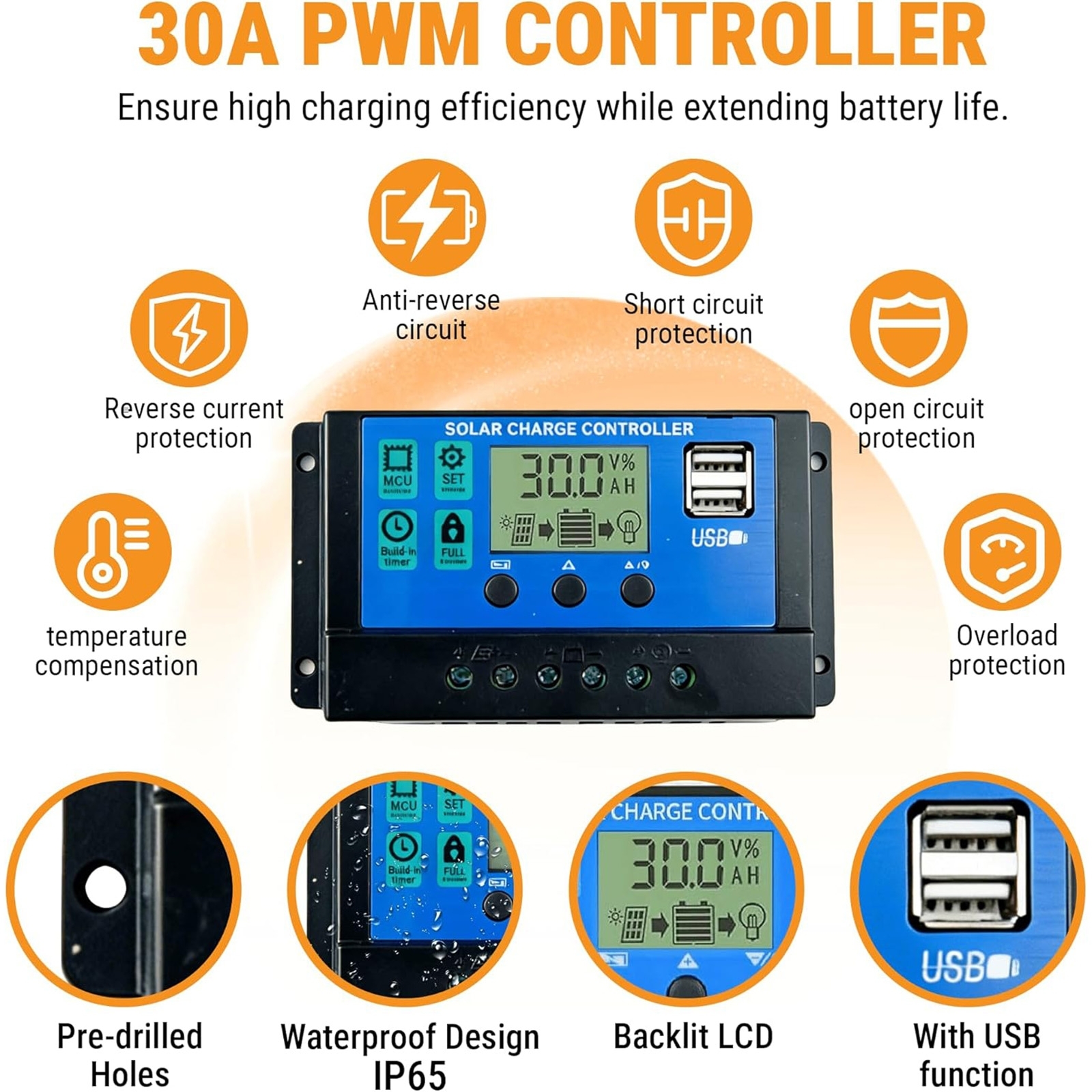 Kit de panneau solaire monocristallin pliablepour Autres