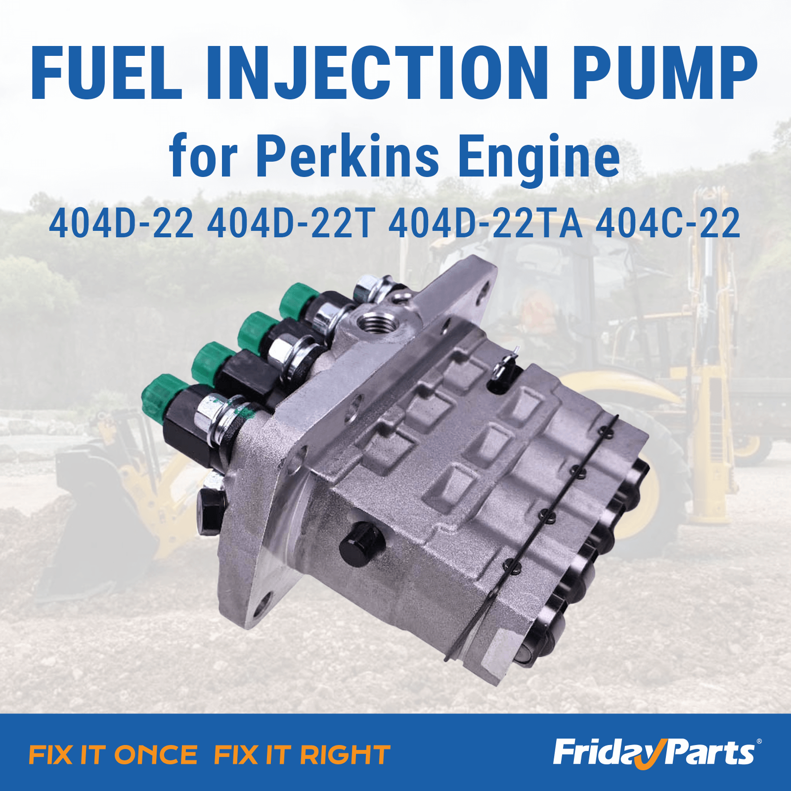 Bomba de inyección de combustible 131017630 131017801 para motor Perkins 404D-22 404D-22T 404D-22TA 404C-22 