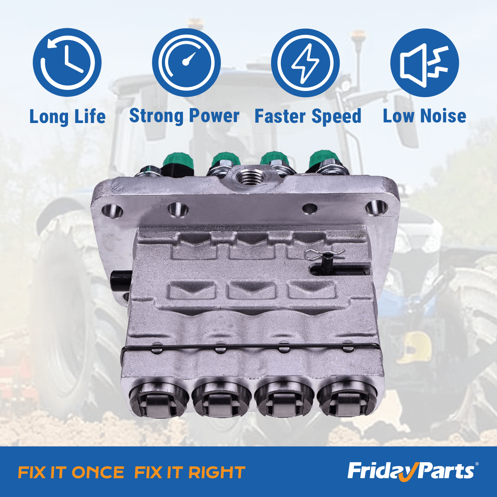 Bomba de inyección de combustible 131017630 131017801 para motor Perkins 404D-22 404D-22T 404D-22TA 404C-22 de FridayParts