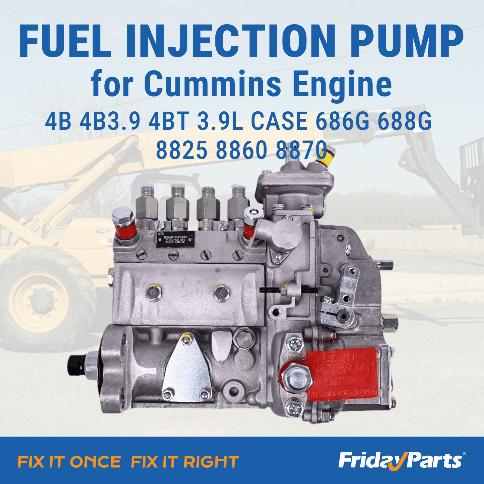 FridayParts Einspritzpumpe 3,9L CASE