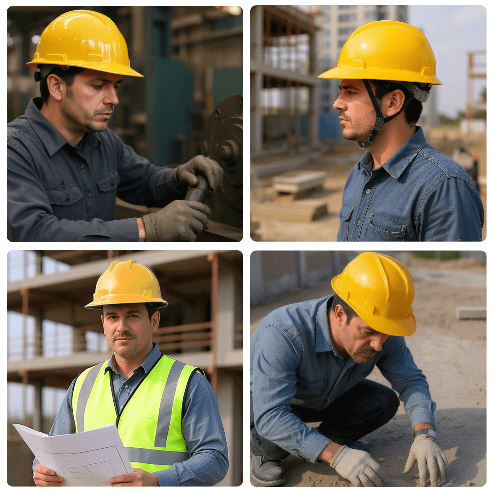 Construction Safety Hard Helmet with ANSI Z89.1 OSHA Approved Vented Hard Hats with Chin Straps for Men Women Adults for Outdoor Indoor Industrial Workwear for less