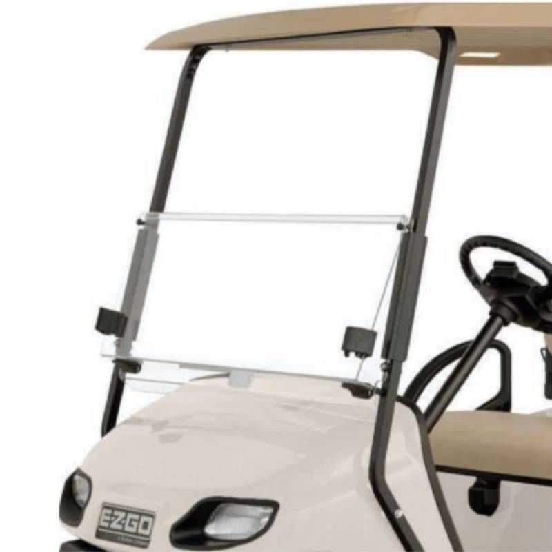 Pare-brise transparent pliable pour voiturette de golf EZ-GO 1994-2014 TXT et Medalist