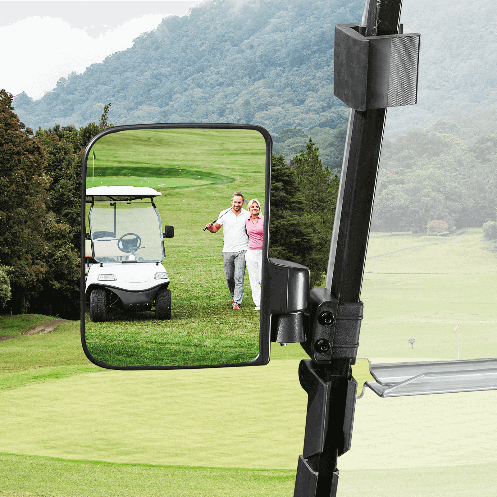 Side Rear View Mirror for Golf Cart