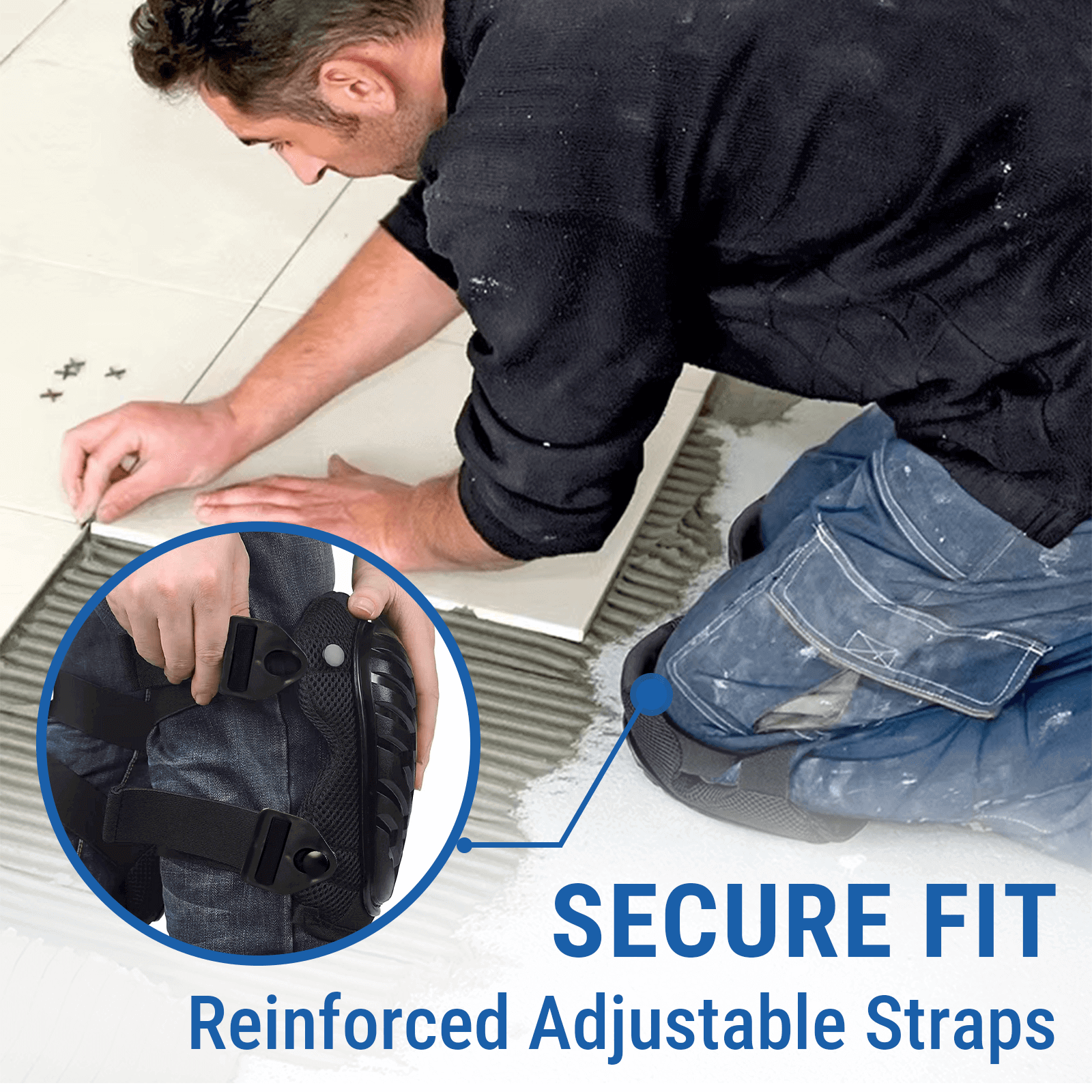 Heavy Duty Hard Shell Knee Pads in Stock in China,USA