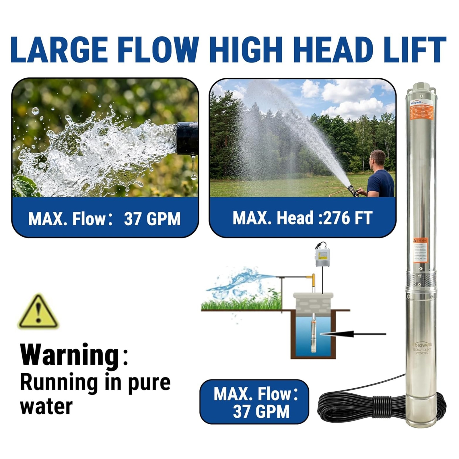 Deep Well Submersible Pump for Others