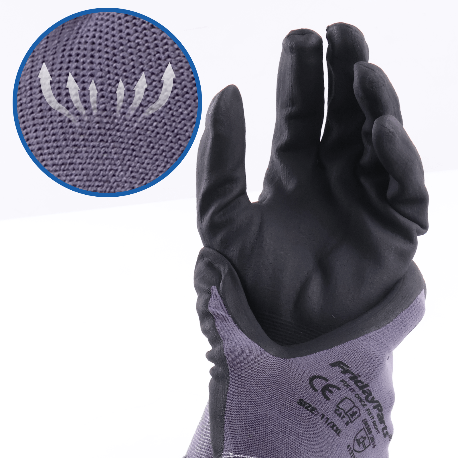 FridayParts Knitted Nylon Gloves