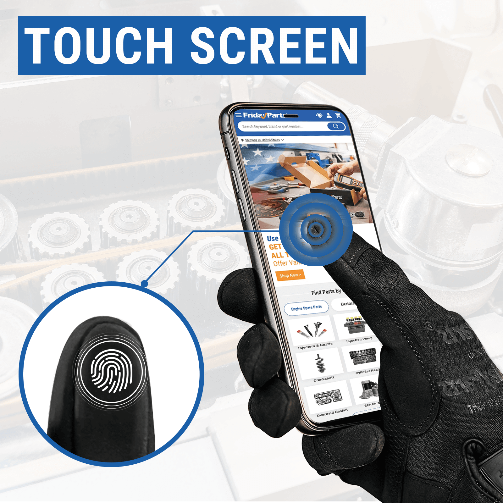  Multi Purpose Industrial Grip Glove For OTHER BRAND