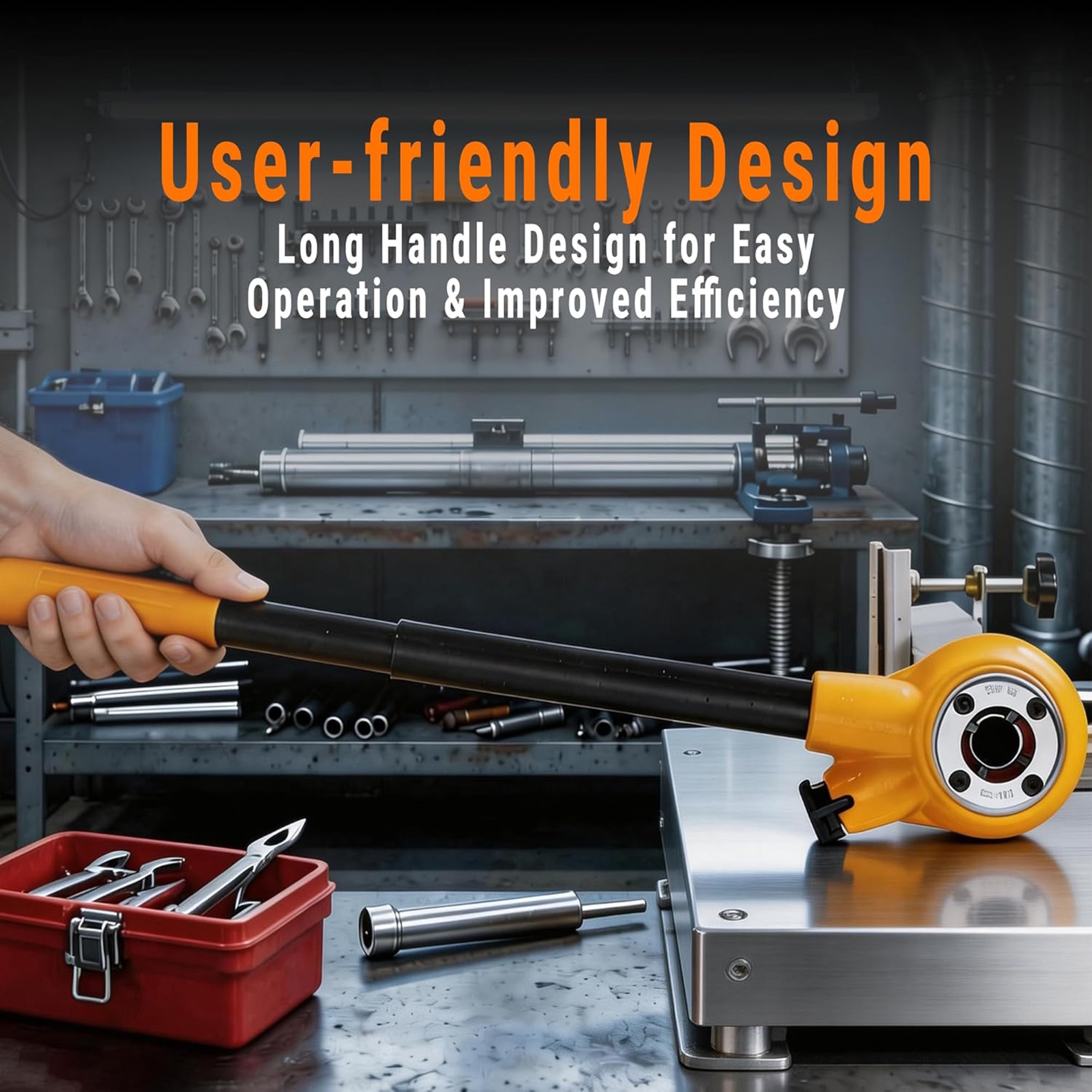 Ratchet Pipe Threader Kit compatible with Hand & Power Tools