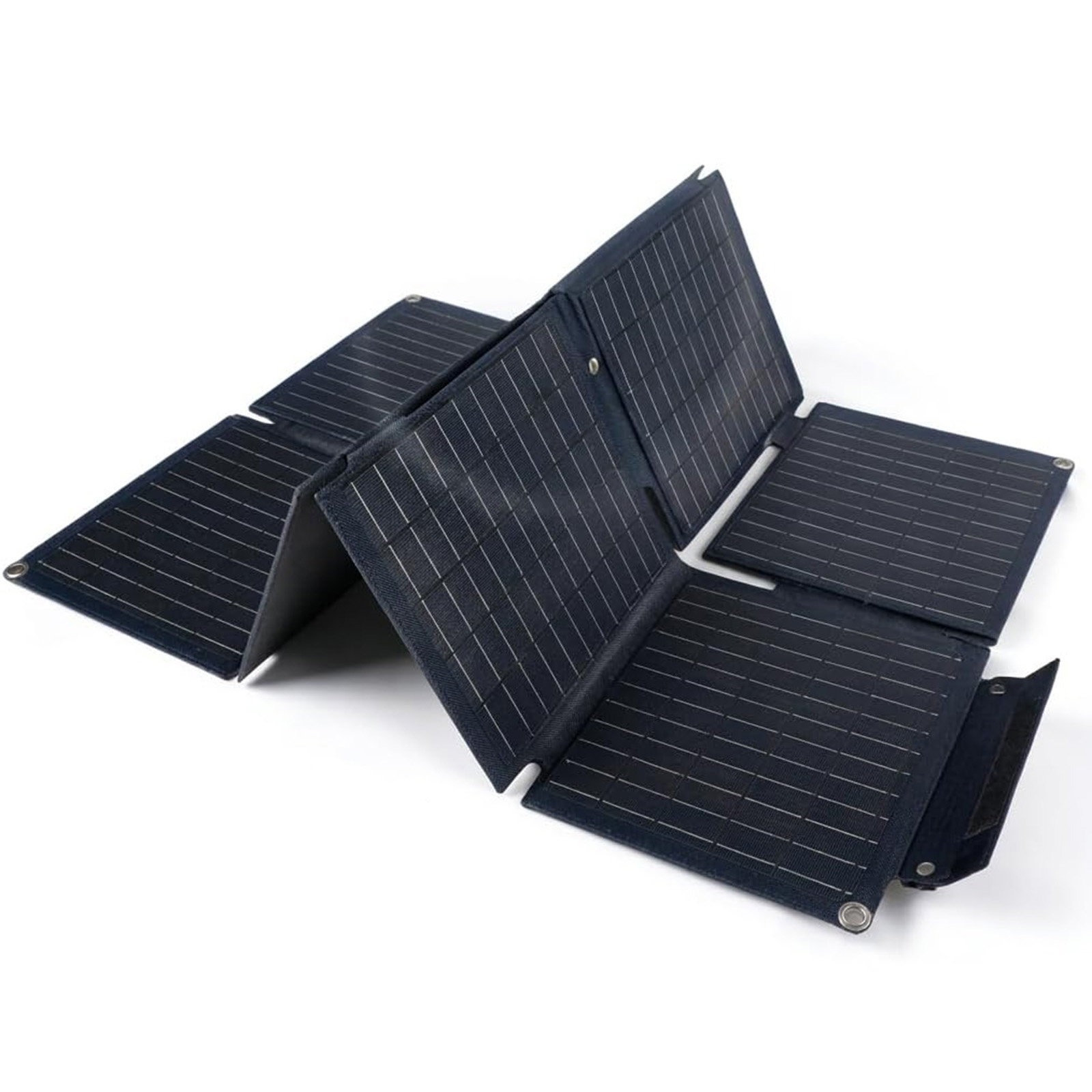 Portable Foldable Solar Panel Charger with Smart Power Distribution, Dual USB-A QC3.0 & USB-C, IP65 Water-Resistant for Camping & Hiking