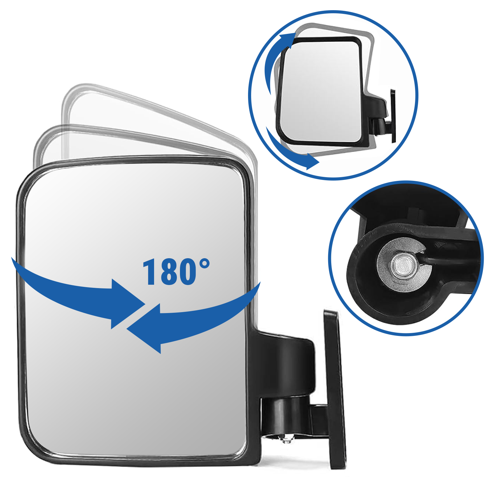 Espelho retrovisor com luz de seta para carrinho de golfe Club Car EZGO Yamaha para Carrinho de Golfe