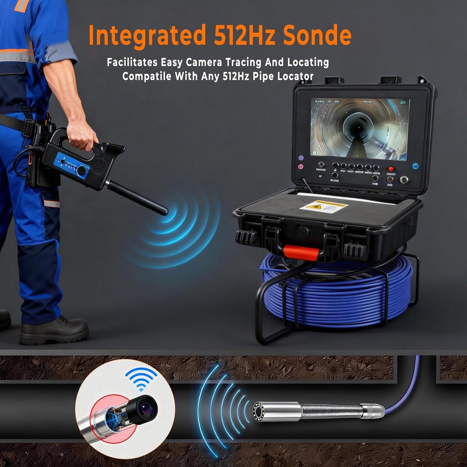 Caméra d'égoutpour Outils Manuels & Électriques