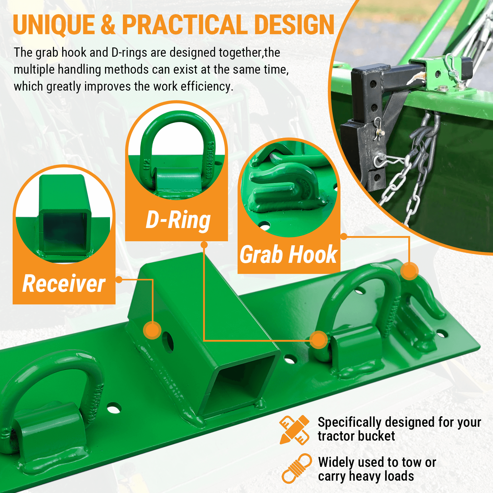 Tractor Tractor Grab Hooks