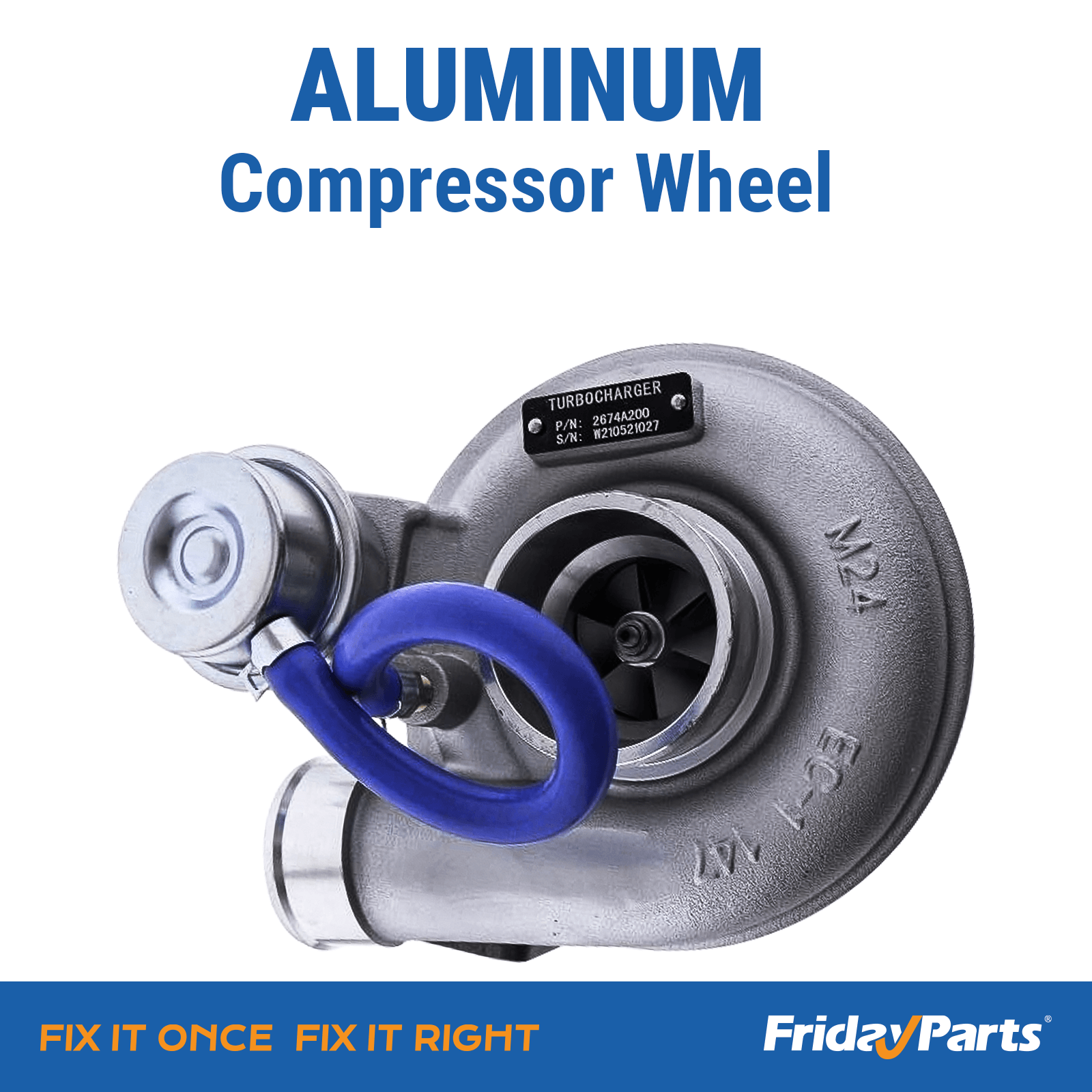 Turbocompresor Turbo GT2556S 2674A200 para motor Perkins 1104C-44T 1104C-E44T 1104C-44TA 1104C-E44TA