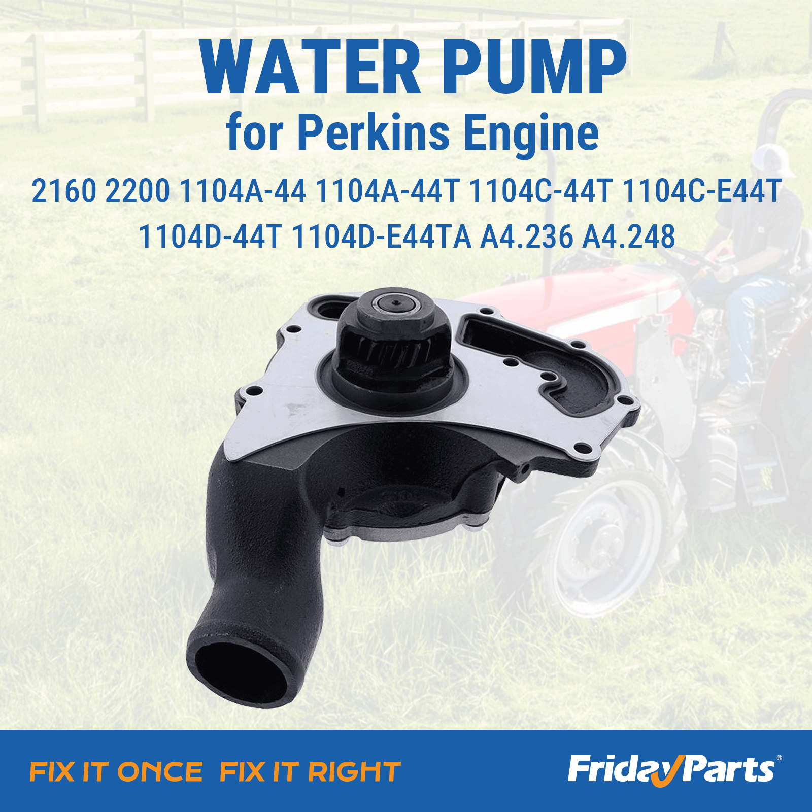 Water Pump With Gasket for Engine,Tractor