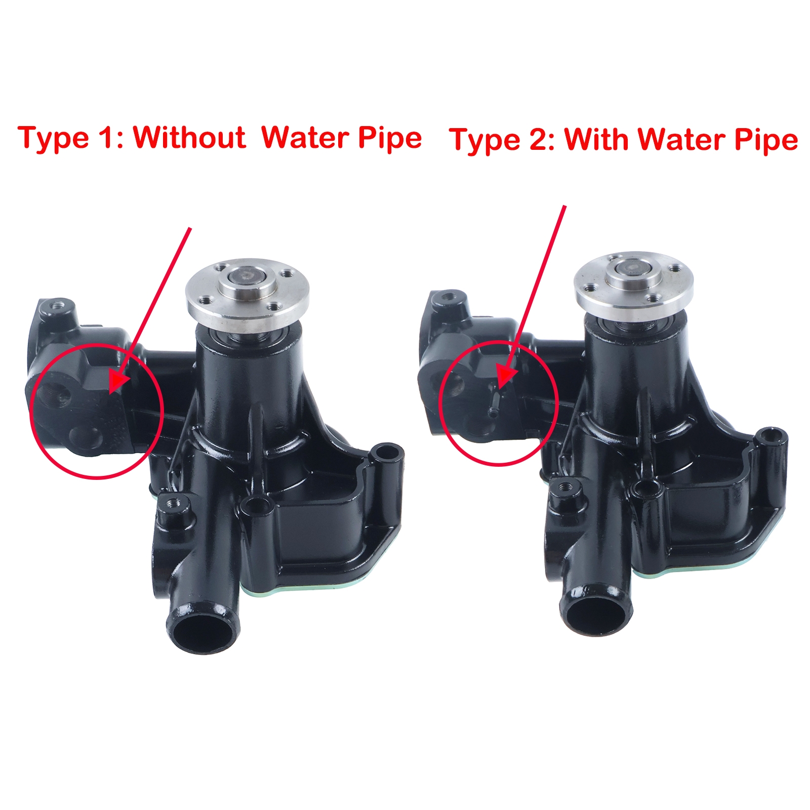 FridayParts Wasserpumpe & Thermostat & Abdeckung