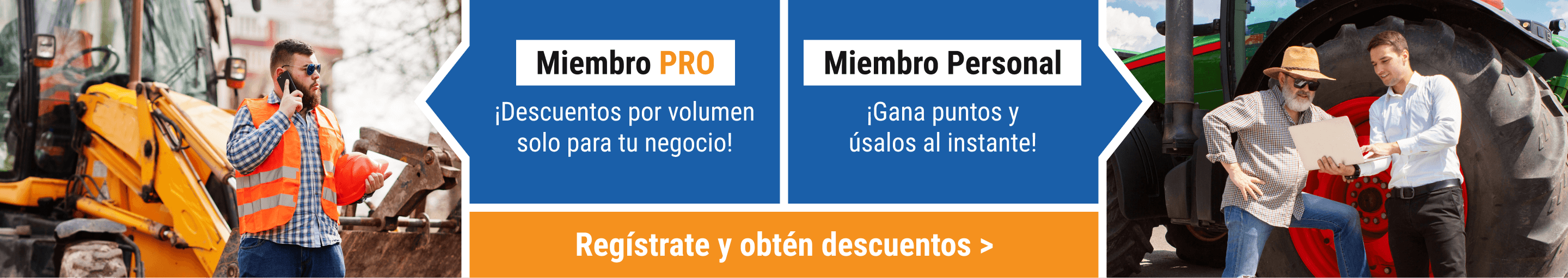 Banner de Membresía FridayParts – Opciones y beneficios PRO y Personal