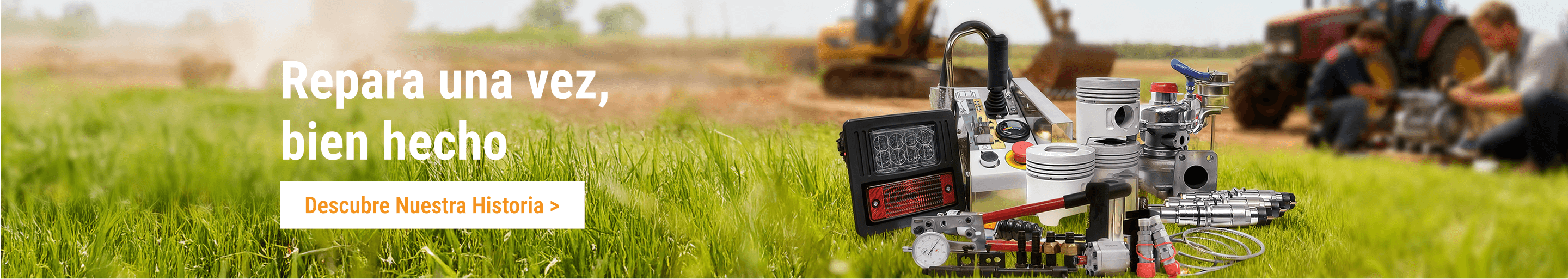 100,000 piezas de repuesto para maquinaria todoterreno.