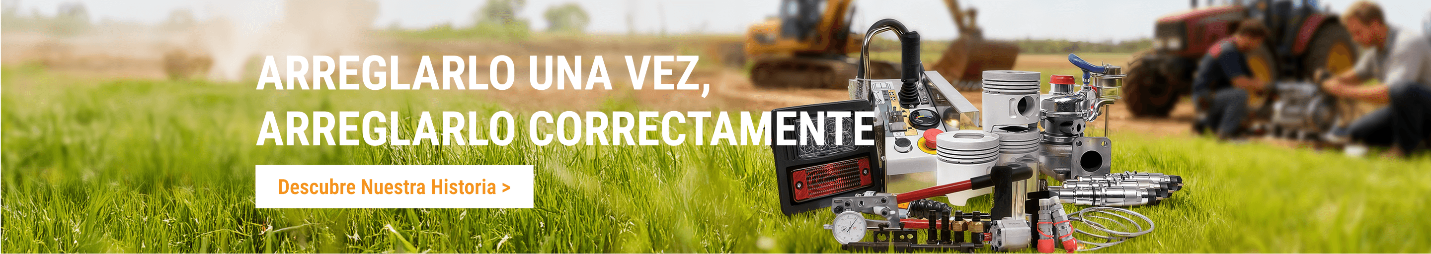 	100,000 piezas de repuesto para maquinaria todoterreno.