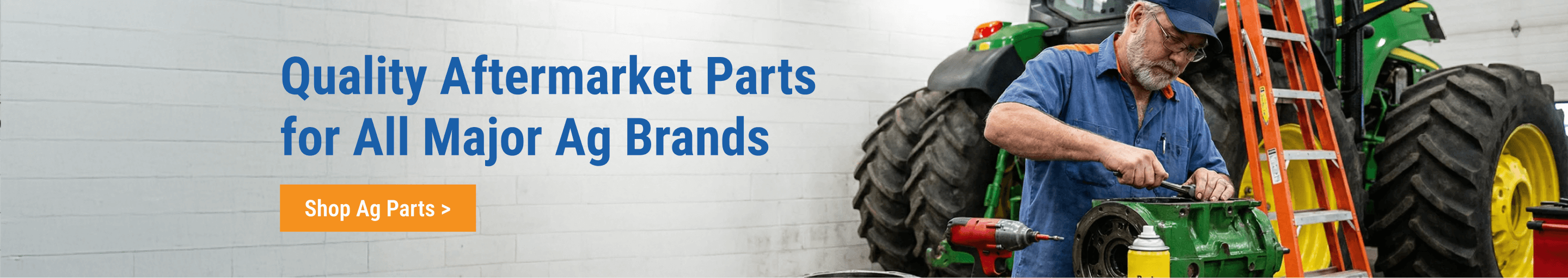 Quality aftermarket agricultural parts for all major tractor brands available at FridayParts.