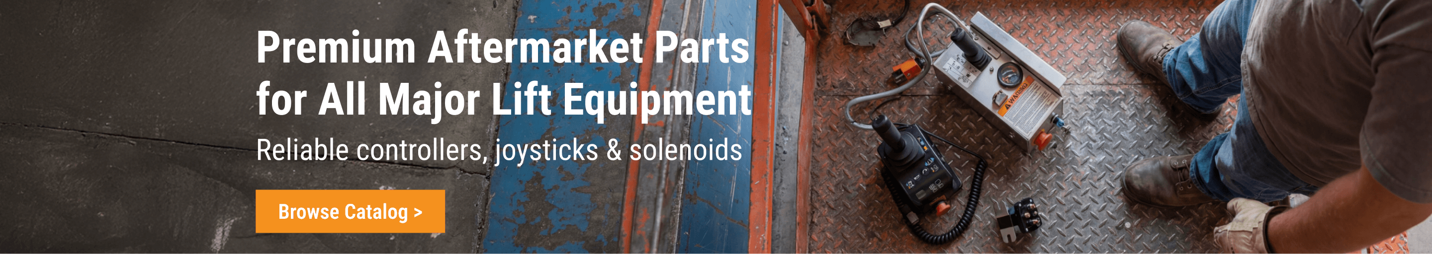 Premium aftermarket lift equipment parts: controllers, joysticks, and solenoids at FridayParts.