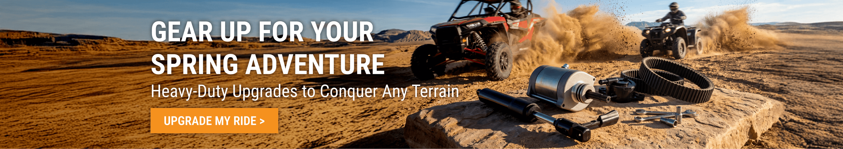 FridayParts offers heavy-duty ATV and UTV parts for spring off-road adventures. Click to upgrade your ride