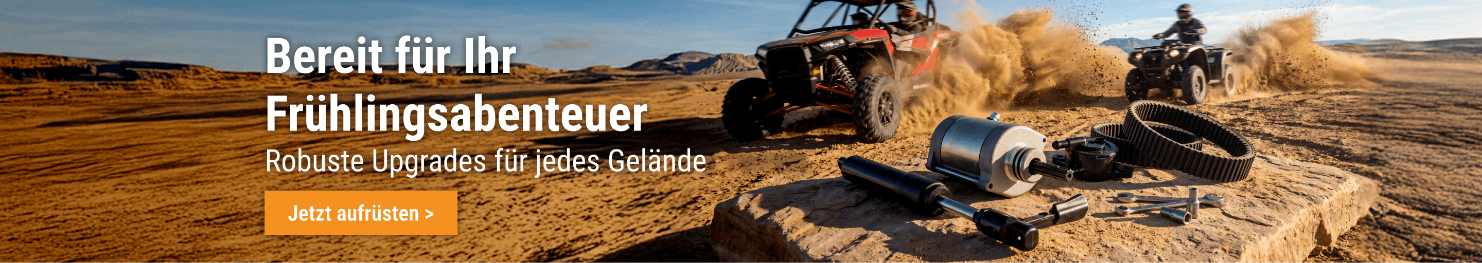 Robuste ATV- und UTV-Teile von FridayParts für Offroad-Abenteuer im Frühling.