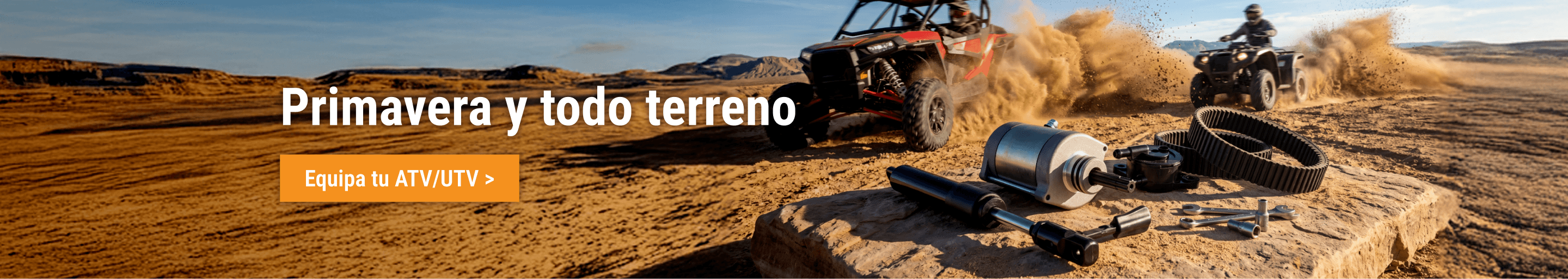 Repuestos de alta resistencia para ATV y UTV de FridayParts para aventuras todoterreno en primavera.
