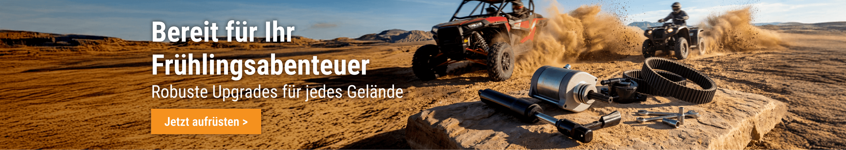 Robuste ATV- und UTV-Teile von FridayParts für Offroad-Abenteuer im Frühling.