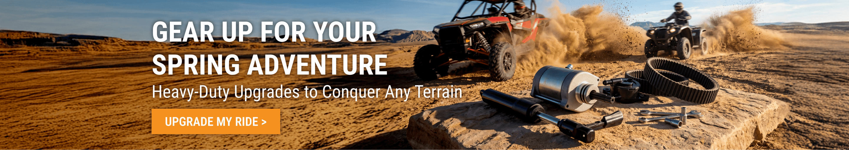 FridayParts offers heavy-duty ATV and UTV parts for spring off-road adventures. Click to upgrade your ride