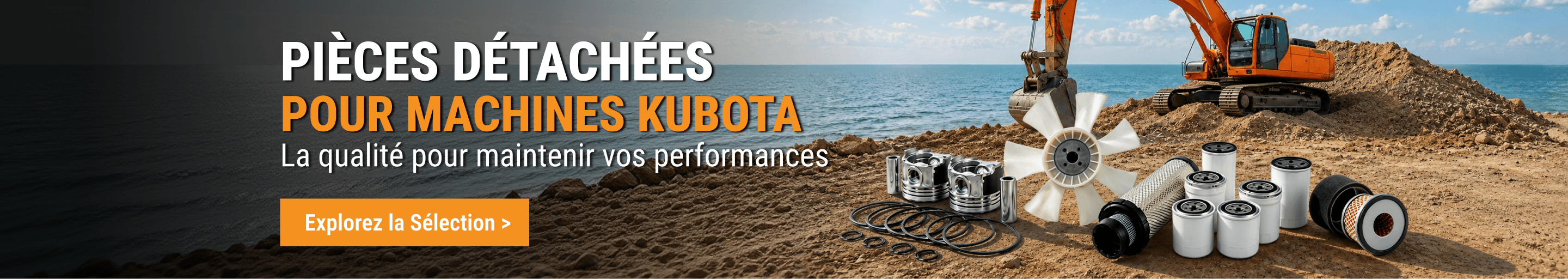 Un mecanicien examine une piece sur FridayParts pour MACHINES KUBOTA.