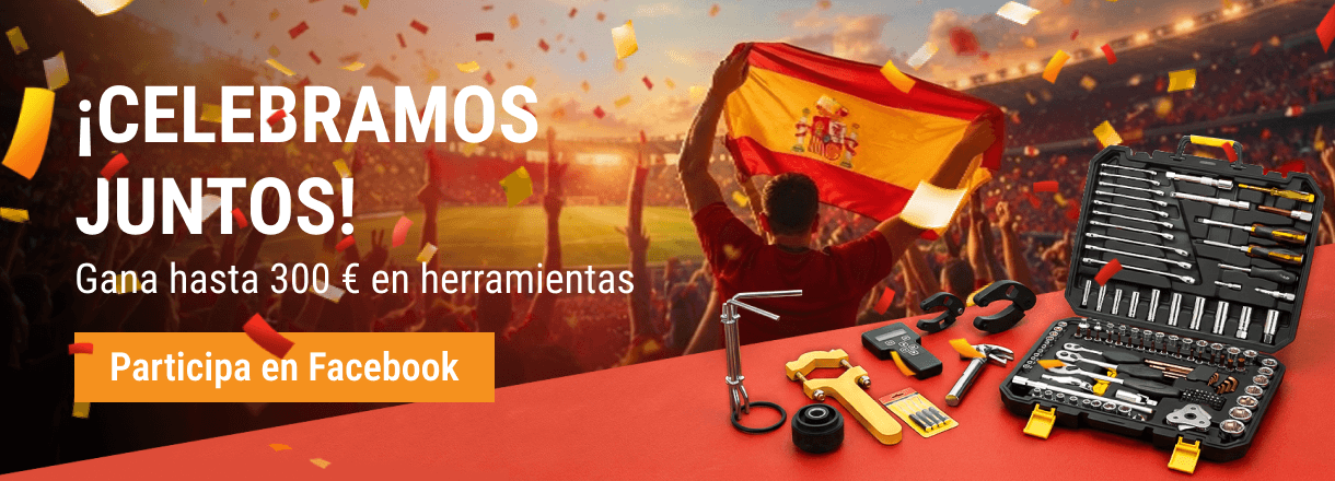 Un mecanico revisa una pieza de FridayParts para una campana de futbol.