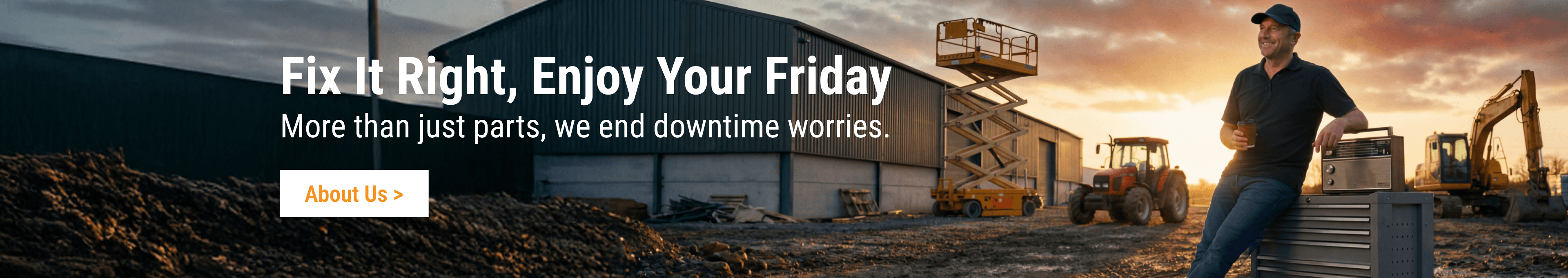 FridayParts heavy equipment parts help fix machinery right and reduce downtime on construction job sites